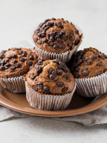 Sprouted Flax Pumpkin Chocolate Muffin