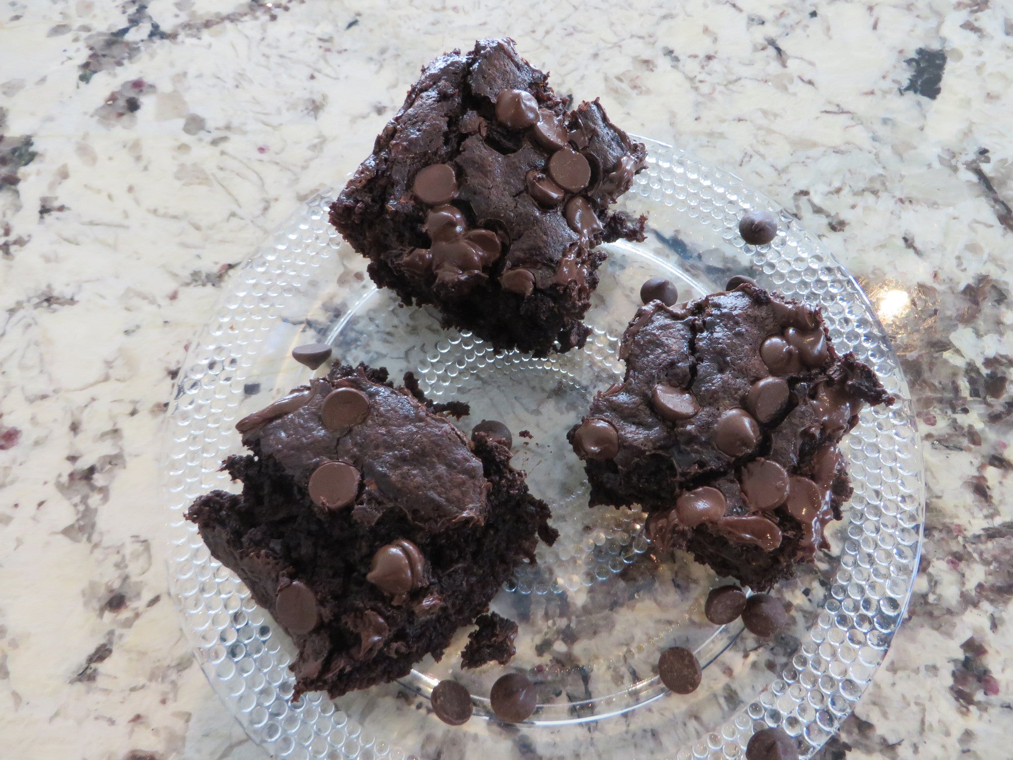 Sprouted Whole Wheat Chocolate Zucchini Brownies: